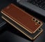 Vaku ® Samsung Galaxy M14 5G Luxemberg Leather Pattern Gold Electroplated Soft TPU Back Cover
