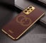 Vaku ® Samsung Galaxy A73 5G Skylar Leather Pattern Gold Electroplated Soft TPU Back Cover