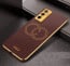 Vaku ® Vivo Y75 4G Skylar Leather Pattern Gold Electroplated Soft TPU Back Cover