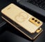 Vaku ® Vivo Y75 4G Skylar Leather Pattern Gold Electroplated Soft TPU Back Cover