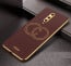 Vaku ® OnePlus 8 Skylar Leather Pattern Gold Electroplated Soft TPU Back Cover