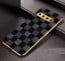 Vaku ® Samsung Galaxy S10 Plus Cheron Series Leather Stitched Gold Electroplated Soft TPU Back Cover