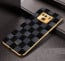 Vaku ® Samsung Galaxy Note 9 Cheron Series Leather Stitched Gold Electroplated Soft TPU Back Cover
