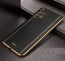 Vaku ® Samsung Galaxy A32 5G Luxemberg Series Leather Stitched Gold Electroplated Soft TPU Back Cover