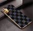 Vaku ® Samsung Galaxy M31 Cheron Series Leather Stitched Gold Electroplated Soft TPU Back Cover