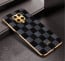Vaku ® Xiaomi Redmi Note 9 Pro Max Cheron Series Leather Stitched Gold Electroplated Soft TPU Back Cover