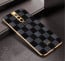 Vaku ® Oppo F11 Pro Cheron Series Leather Stitched Gold Electroplated Soft TPU Back Cover