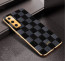 Vaku ® Vivo V20 SE Cheron Leather Electroplated Soft TPU Back Cover