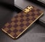 Vaku ® Samsung Galaxy S20 Plus Cheron Series Leather Stitched Gold Electroplated Soft TPU Back Cover