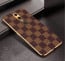 Vaku ® Oppo F11 Cheron Series Leather Stitched Gold Electroplated Soft TPU Back Cover