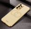 Vaku ® Samsung Galaxy A53 5G Skylar Leather Pattern Gold Electroplated Soft TPU Back Cover