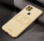 Vaku ® Xiaomi Redmi 10A Skylar Leather Pattern Gold Electroplated Soft TPU Back Cover