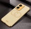Vaku ® Vivo T2x 5G Skylar Leather Pattern Gold Electroplated Soft TPU Back Cover