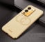 Vaku ® Vivo V25 Pro Skylar Leather Pattern Gold Electroplated Soft TPU Back Cover