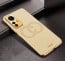 Vaku ® Xiaomi 12 Pro 5G Skylar Leather Pattern Gold Electroplated Soft TPU Back Cover