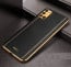 Vaku ® Samsung Galaxy A31 Luxemberg Leather Stitched Gold Electroplated Soft TPU Back Cover
