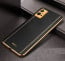 Vaku ® Vivo T1 5G Luxemberg Series Leather Stitched Gold Electroplated Soft TPU Back Cover