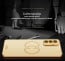 Vaku ® Vivo Y30 Skylar Leather Pattern Gold Electroplated Soft TPU Back Cover
