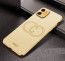 Vaku ® Apple iPhone 11 Skylar Leather Pattern Gold Electroplated Soft TPU Back Cover