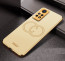 Vaku ® Xiaomi Redmi Note 11 Pro Plus 5G Skylar Leather Pattern Gold Electroplated Soft TPU Back Cover