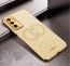 Vaku ® Vivo Y75 4G Skylar Leather Pattern Gold Electroplated Soft TPU Back Cover