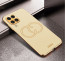 Vaku ® Samsung Galaxy M53 Skylar Leather Pattern Gold Electroplated Soft TPU Back Cover