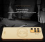 Vaku ® Oppo F19 Pro Skylar Leather Pattern Gold Electroplated Soft TPU Back Cover