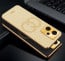 Vaku ® Xiaomi Redmi Note 12 5G Skylar Leather Pattern Gold Electroplated Soft TPU Back Cover