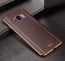 Vaku ® Samsung Galaxy S8 Plus Vertical Leather Stitched Gold Electroplated Soft TPU Back Cover