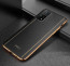 Vaku ® Xiaomi Mi 10T Pro 5G Vertical Leather Stitched Gold Electroplated Soft TPU Back Cover