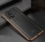 Vaku ® Samsung Galaxy A72 Vertical Leather Stitched Gold Electroplated Soft TPU Back Cover
