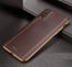 Vaku ® Vivo Y12S Vertical Leather Stitched Gold Electroplated Soft TPU Back Cover