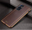 Vaku ® OnePlus 9 Pro Vertical Leather Stitched Gold Electroplated Soft TPU Back Cover