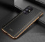 Vaku ® Samsung Galaxy M51 Vertical  Leather Stitched Gold Electroplated Soft TPU Back Cover