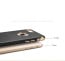 Vaku ® Apple iPhone 7 Altrim Grained Leather Ultra-thin Metal Electroplating Splicing PC Back Cover