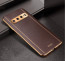 Vaku ® Samsung Galaxy S10 Vertical Leather Stitched Gold Electroplated Soft TPU Back Cover
