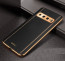 Vaku ® Samsung Galaxy S10 Vertical Leather Stitched Gold Electroplated Soft TPU Back Cover