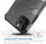 Vaku ® Apple iPhone 12  Matrix Series Shockproof Hard Matte TPU + PC Back Cover