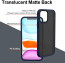 VAKU ® For Apple iPhone 12 Frosted Armor Case + Vibrant Color Buttons Back Cover