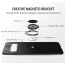 Vaku ® Samsung Galaxy S10 Ring Holder Auto Focus Leather Stitched Soft Silicone 4 Frames plus ultra-thin case transparent cover