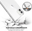 Luxos ® Compatible For iPhone 11 Hammer Series Transparent Anti-Drop 4-Corner 360° Protection Full Transparent TPU Back Cover- Transparent