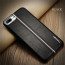 VAKU ® Apple iPhone 7 Plus LARDOR Series 3 Stitch Leather Shell with Metallic Logo Display Back Cover