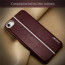 VAKU ® Apple iPhone 6 / 6S LARDOR Series 3 Stitch Leather Shell with Metallic Logo Display Back Cover