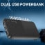 Dr Vaku ® OBIVION 10000mAh Power Bank 12W Dual USB Fast Charge | Type-C & Micro-USB Input | Ultra-Compact & Portable