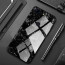 VAKU ® OnePlus 5T Glossy Marble with 9H hardness tempered glass overlay Back Cover