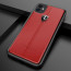 Ferrari ® Apple iPhone 11 Vertical Contrasted Stripe - Material Heritage leather Hard Case Back Cover
