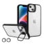 Vaku ® Apple iPhone 14 Lens Flip Stand Holder Back Cover Case with Free Lens Protector