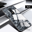 VAKU ® OnePlus 6 Glossy Marble with 9H hardness tempered glass overlay Back Cover