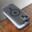 Vaku Luxos ® Apple iPhone 15 Vortex Magpro Gel Cushion Slim Fit Shockproof Crystal Clear Camera Metal Ring Back Cover