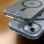 Vaku Luxos ® Apple iPhone 15 Plus Vortex Magpro Gel Cushion Slim Fit Shockproof Crystal Clear Camera Metal Ring Back Cover